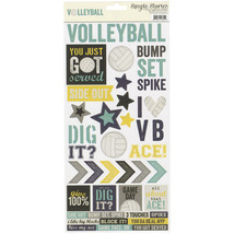 Simple Stories  Sports  Volleyball Simple Set  6x12 Sticker Sheet - £12.09 GBP