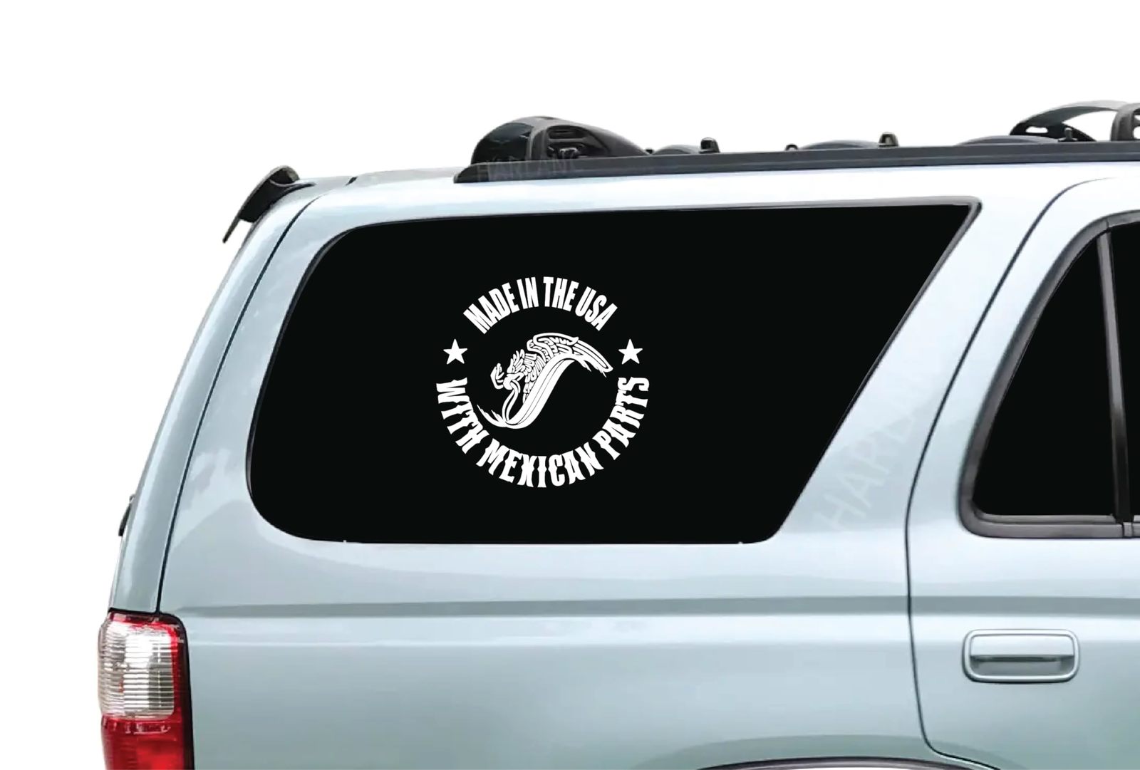 American Grown with Mexican Roots Tribal Eagle Vinyl Decal Sticker - Cus... - $0.99