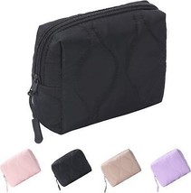 Small Makeup Bag for Purse Quilted Cosmetic Bag for Girls Travel Organizer Bag f - £17.62 GBP