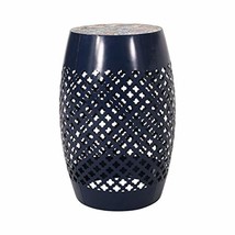 Christopher Knight Home Henry Indoor Lace Cut Side Table with Tile Top Dark Blue - $79.41