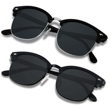 Polarized Sunglasses For Men Women Uv Protection Semi Rimless Sun Glasses Classi - £23.78 GBP