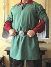 Medieval Renaissance Tunic Top Shirt Viking Saxon Cosplay Costume - £54.64 GBP+