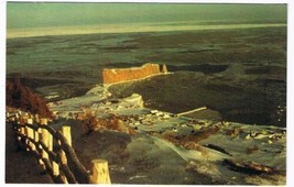 Quebec Laminated Postcard RPPC Perce Rock From Summit Mont Ste Anne - £1.72 GBP