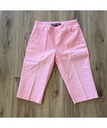 Jamie Sadock Capris Golf Tennis Pickleball Pink Size 4 Stretch Pockets B... - £15.43 GBP