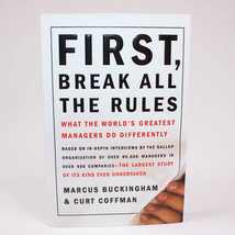 Signed First Break All The Rules By Curt Coffman Hardcover Book With DJ 1999 VG - £24.60 GBP