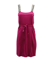 Tory Burch Beaded Strap Dress In Viscose Women Pink S - $98.80