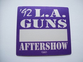 L.A. Guns BackStage Pass Original 1992 Hard Rock Heavy Metal Music Gift Purple - £9.78 GBP