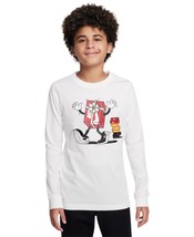 Nike Big Kids Sportswear Printed Long-Sleeve T-Shirt - White - $9.50