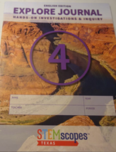 STEMscopes Texas Grade 4 Explore Journal - £9.42 GBP