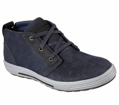 Men&#39;s Skechers Porter - Malego Mid Top Oxford Shoes, 65144 /NVY Sizes 8-14 Navy - £55.90 GBP