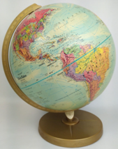 1970s Replogle World Nation 12&quot; Table Globe LeRoy Tolman Rhodesia Afars ... - $98.99