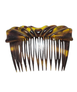 Vintage 1980&#39;s French Hair Comb Gold Trim  - £11.65 GBP