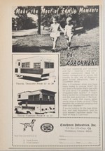 1969 Print Ad Coachmen Travel Trailers &amp; Pickup Truck Campers Middlebury,IN - £11.68 GBP