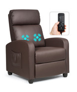 Massage Recliner Chair Single Sofa PU Leather Padded Seat for Home Offic... - £251.04 GBP