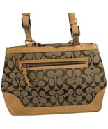 Coach 6830 Khaki Purse Beige Signature  Canvas City Tote Bag C Logo - $2,558.10 MXN
