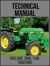 John Deere 840 940 1040 1140 Tractors Technical Manual TM4353 USB Drive - £14.38 GBP