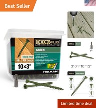 310-Pc 3-Inch Rust-Resistant Exterior Wood Screws with Self-Drilling &amp; T... - $41.00