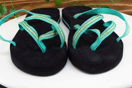 Teva Sz 10 M Blue Flip Flop Fabric Women Sandals - £15.60 GBP