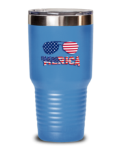 Independence Day Tumbler Merica Independence Day LtBlue-T-30oz  - £24.73 GBP