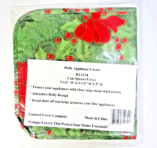 Holly Can Opener Appliance Cover 7.5 x 9.5 x 5-in Green Red Christmas Gi... - $312.37 MXN