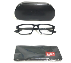 Ray-Ban Eyeglasses Frames RB7056 2000 Black Rectangular Full Rim 53-17-145 - £81.33 GBP