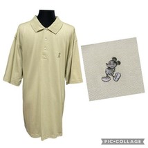 Disneyland Resort Light Green Embroidered Mickey Mouse Polo Shirt Size XL - £18.81 GBP