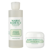 New Mario Badescu Skin Care Drying Mask 2oz &amp; Gentle Foaming Cleanser 6oz Set - £19.48 GBP