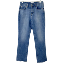 Levi&#39;s 505 Straight Leg Stretch Blue Jeans Womens size 10 Medium Wash 31 x 30.5 - £17.66 GBP