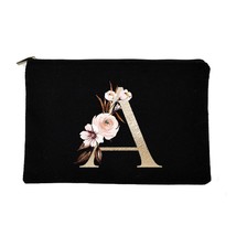 Bridesmaid Makeup Bag Letter Print Travel Cosmetic Case Female Beauty Or... - $22.16
