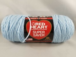 Red Heart Super Saver Light Blue Yarn Worsted Weight 4 Acrylic 7 Ounce S... - $5.88