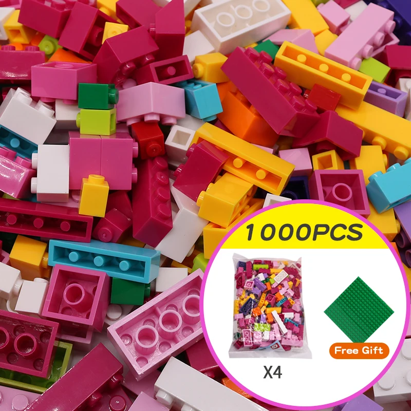 1000 Pieces DIY Creative Building Blocks Bulk Sets City Classic -1000PCS-Girl - £29.93 GBP