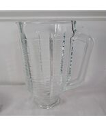 Vintage Oster Blender Glass Jar 5 Cups pitcher square replacement part p... - $345.75 MXN