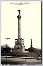 Soldiers And Sailors Monument Des Moines Iowa IA UNP DB Postcard K4 - £3.05 GBP