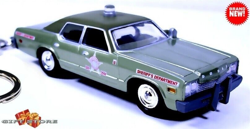 HTF KEYCHAIN SHERIFF JW PEPPER 74 DODGE MONACO JAMES BOND 007 Ltd GREAT ... - $78.98