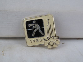 Vintage Summer Olympic Pin - Moscow 1980 Boxing Event - Stamped Pin - $15.00