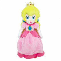 Super Mario Brothers Princess Peach 10 Inch Plush Doll Pink - £22.69 GBP