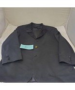 HUGO BOSS Mens Baker Jazz Satin Trim Three Button Tuxedo Jacket Navy Blu... - £46.51 GBP