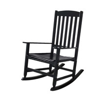 Black Wood Rocking Patio Chair - £156.74 GBP