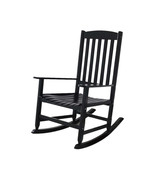 Black Wood Rocking Patio Chair - $3,782.36 MXN