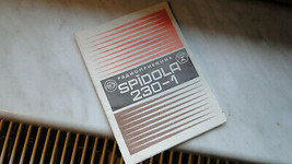 Original Vintage USSR Russian Soviet Radio Spidola 230-1 Manual - £10.27 GBP