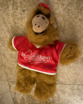 ALF Orbiters Baseball Team Plush Hand Puppet Doll Burger King Vintage 1988 Red - £6.19 GBP