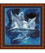 WHALE TAILS - pdf X Stitch chart Original Artwork ©  Steven Michael Gardner - $12.00
