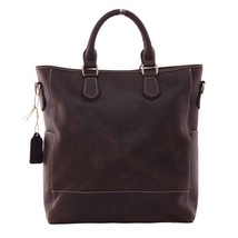 Crazy Horse Leather Laptop Briefcase Mens Shoulder Bag Crossbody Bag - £187.41 GBP