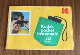 Kodak Pocket Instamatic 30 Camera Manual - £7.86 GBP