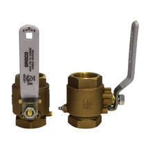 Groco 1-1/4&quot; Npt Bronze In-Line Ball Valve [IBV-1250] - £48.45 GBP