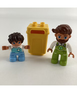 Lego Duplo Town Garbage Recycle Minifig Trash Can Bin Figures Toy Lot - $20.10 CAD
