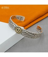 925 sterling silver  shiva mantra om design adjustable bangle bracelet c... - €156,46 EUR