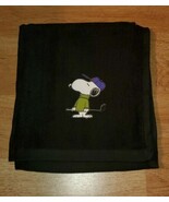 Snoopy Golf Sport Towel 16x18 Black  - $302.33 MXN
