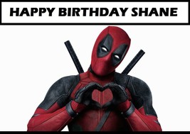 Deadpool Edible Cake Topper Decoration - £10.38 GBP