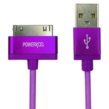 PowerXcel 30-Pin MFI 3-Foot USB Charging Cable - Purple - $7.99